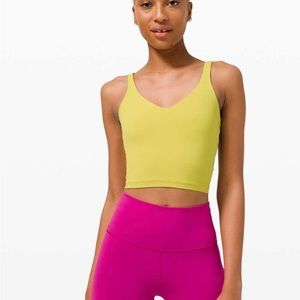 Lululemon yellow pear mustard align tank size 4